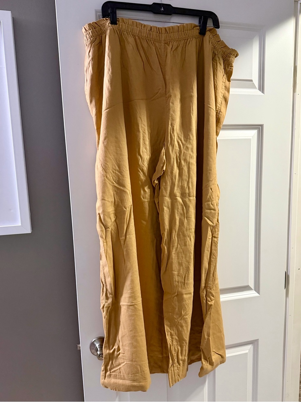 NWT! Aerie XXL Women’s Wide-Leg Elastic Waist Pants - Camel/Tan